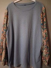 Stylish Blue Jumper With Satin