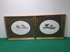 Framed Robin & Wren with
