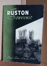 Ruston & Hornsby Ltd Lincoln Ruston Souvenir Royal Show Lincoln 1947