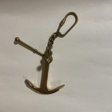 Ships Anchor Brass Key Ring