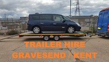 4.5 X2.13k Trailer Hire Gravesend Kent 24h RENT car transporters 3500kg van 4x4 
