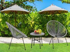 Garden Bistro Set 2 Chairs and