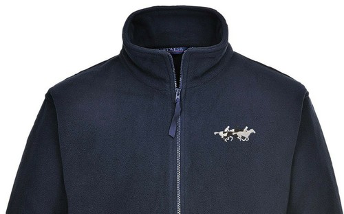 Embroidered horseracing image - embroidered,