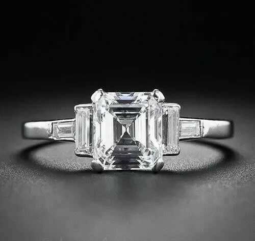 Art deco style 50ct - 2.50ct, asscher