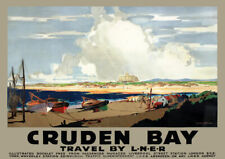 TX570 Vintage Cruden Bay Travel Poster Scotland LNER Railway A2/A3/A4