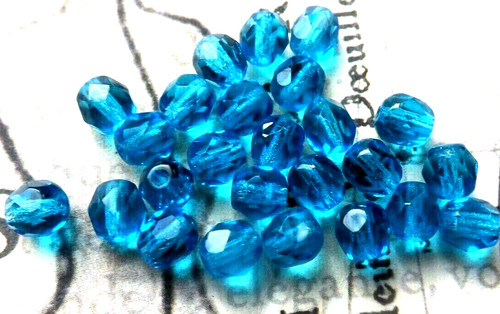 Fire polished beads faceted