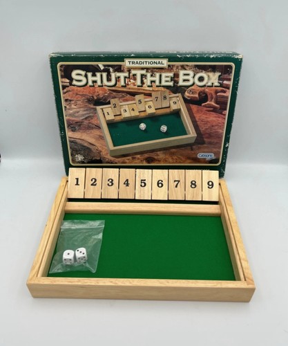 Vintage shut the box game - "shut,