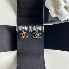 Authentic Chanel CC Resin Bow