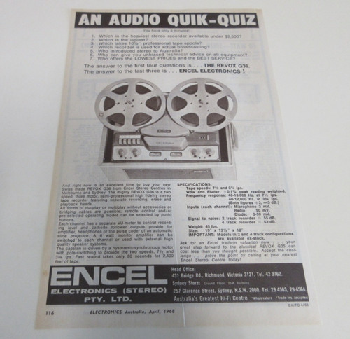 Revox g36 tape recorder - revox,
