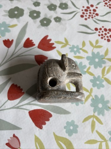 Vintage stone elephant netsuke - vintage,
