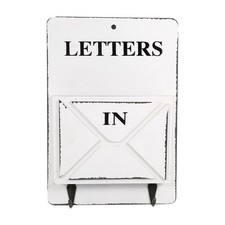 B- Wood Mail Letter Rack Key