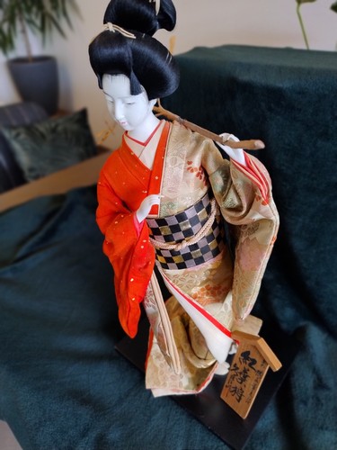 Vintage large japanese geisha - vintage,