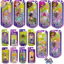Polly Pocket Accessories Doll Set 9 cm – Trendy Outfit & Mini Dolls Mattel Toy