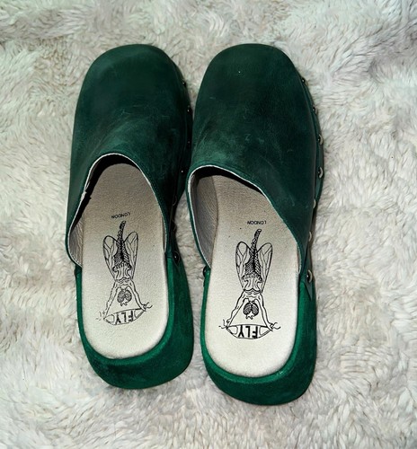 Fly london green - green, leather