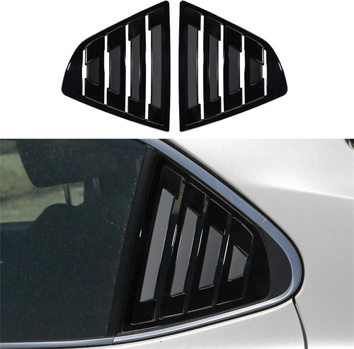 Rear side window - side, louvers