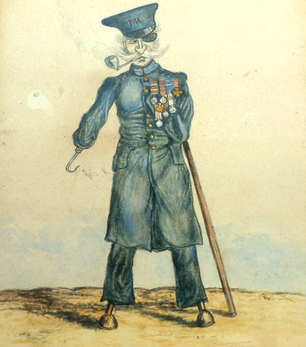 Watercolour painting veteran - watercolour,