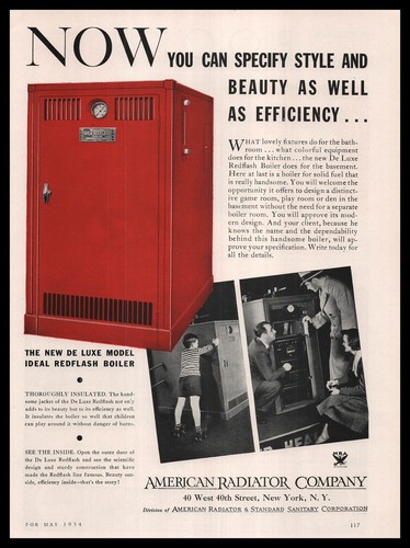 1934 american radiator ideal - radiator,