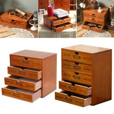 Wooden Drawers Desktop Sorting