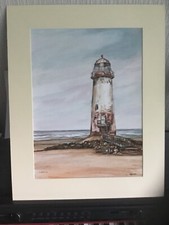Talacre Lighthouse Watercolour
