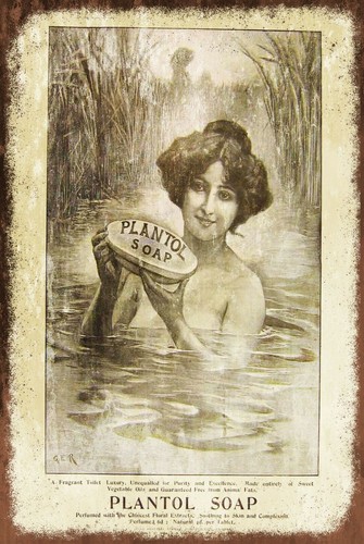 Plantol soap advert aged look - soap,