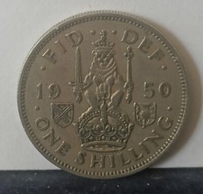 1950 UK George VI One Shilling