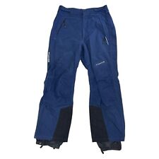 Columbia Titanium Ski Salopettes Snowboarding Winter Omni Tech Blue Womens Large