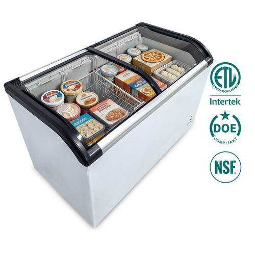 Curved top display freezer - curved, freezer​