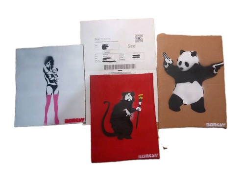 Banksy dismaland cardboard art - banksy,