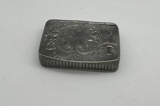 Vintage James Furniss Sheffield pewter Snuff Box