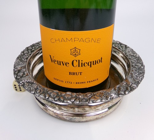 Wine champagne bottle coaster - bottle,