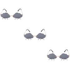  3 Pairs Red Sunglasses Party