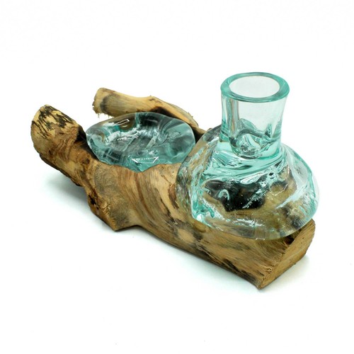 Molten glass bud vase - molten,