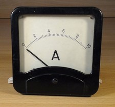 Vintage Moving Coil Panel Meter, English Electric, 0-10Amp disp. 6mA FSD