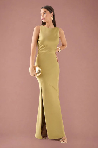 Misspap olive maxi dress - misspap,