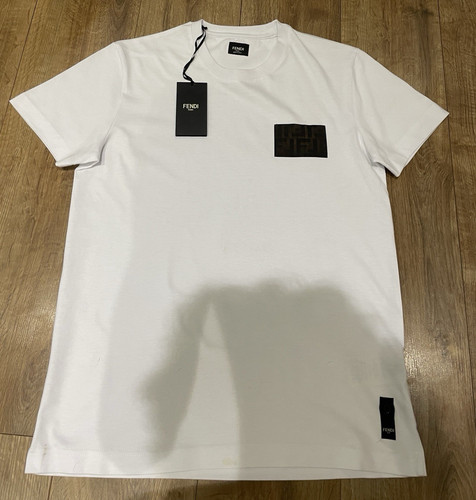 Fendi white solid logo - white,