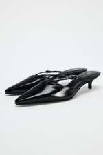 NEW ZARA LEATHER POINTED