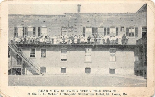 Steel fire escape - escape, l.c.