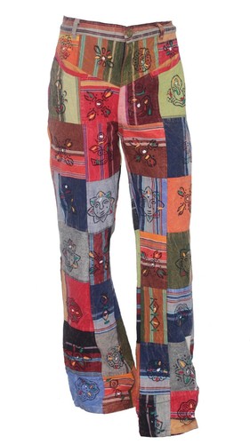 Patchwork casual trousers - patchwork,