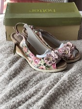 Hotter. Floral Wedges Size 7