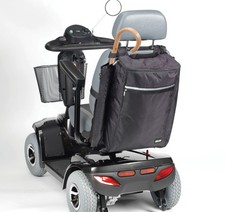 Zippered Mobility Scooter Bag with Walking Stick and Crutch Sleeve Holder Drive
