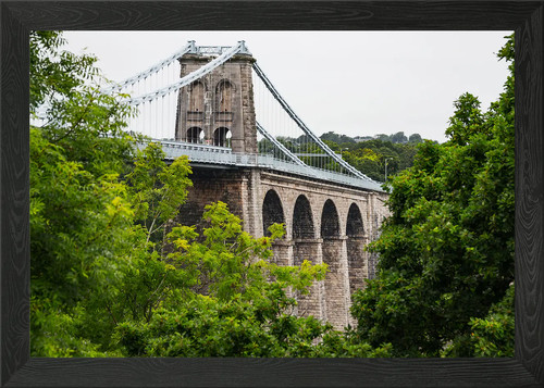 Menai bridge framed wall art - bridge,