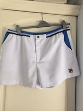Fila Vintage White Line Settanta Tennis Shorts Mens 3xl
