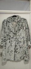 Kaliko Silverfox faux luxury fur coat - size L brand new witout tag