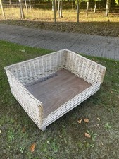 Large Wicker Dog Basket - Without Padded Insert. Good Condition