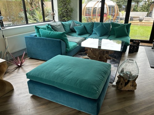 Big softie corner sofa with - big,