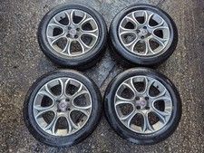 4x FIAT PUNTO EVO 4-STUD 16" 6J ET45 7-SPOKE ALLOY WHEELS & TYRES 195/55/16