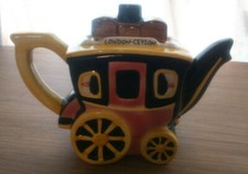 Bob Hersey Pots of Fun "Coach and Pour" Collectable Novelty Teapot