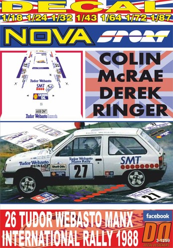 Decal vauxhall nova sport - nova,