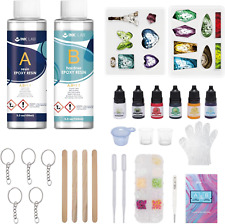 Resin Kit for Beginners Epoxy Starter DIY Jewelry Molds Glitter Accessories
