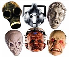 Dr Who Monsters Party Six Pack Fun CARD Face Masks includes Davros Weeping Angel